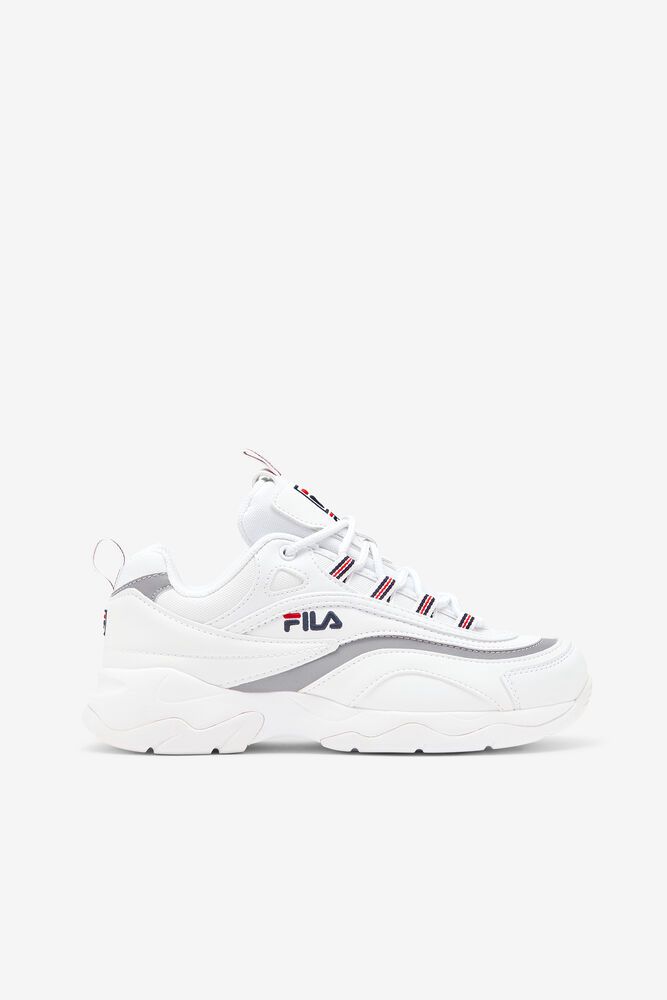 Fila Trainers Womens White Ray - Ireland 82430-BNFT